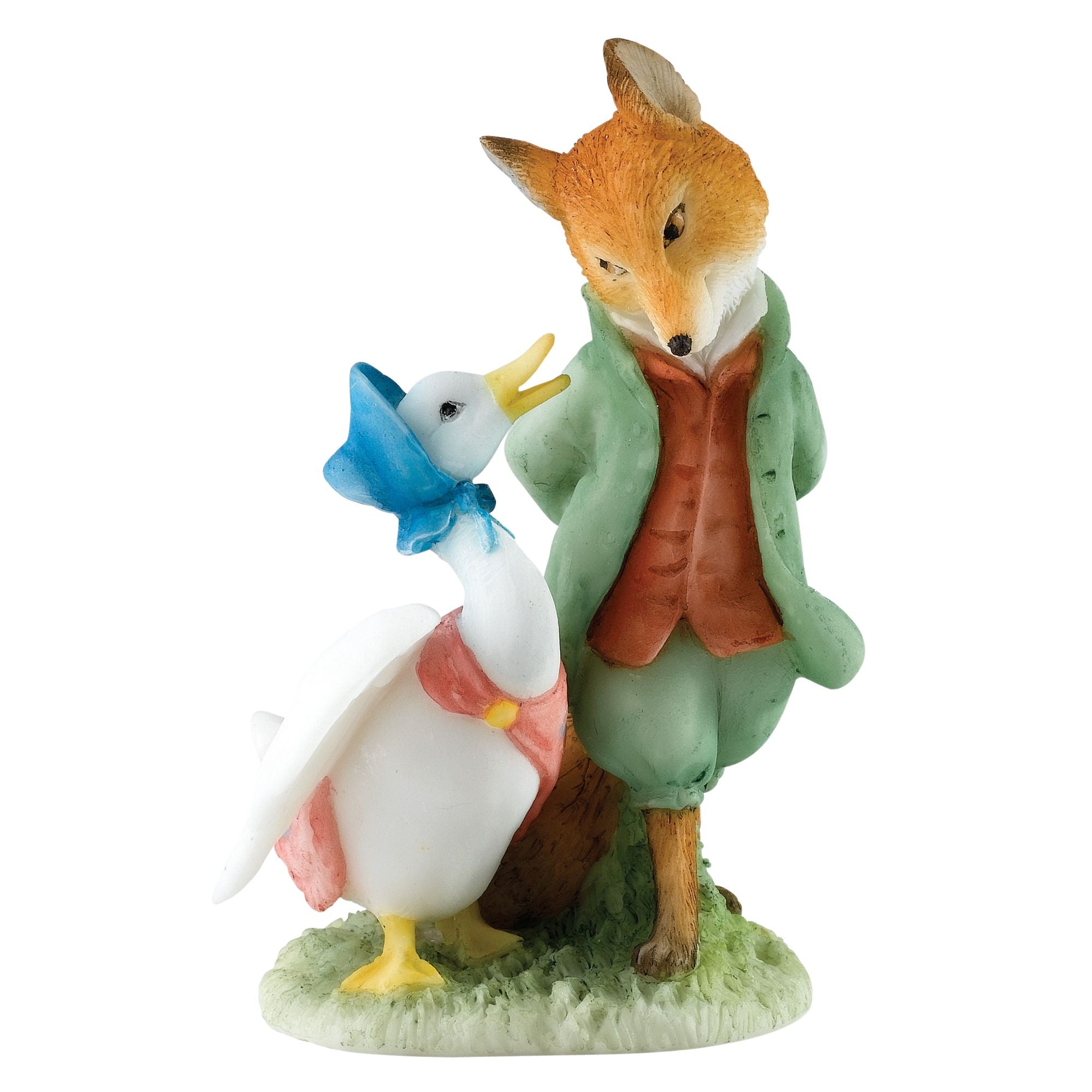 【M様・ご確認】Jemima Puddleduck Meets Foxy】 Jemima & The Foxy Whiskered Gentleman Figurine by Beatrix Potter