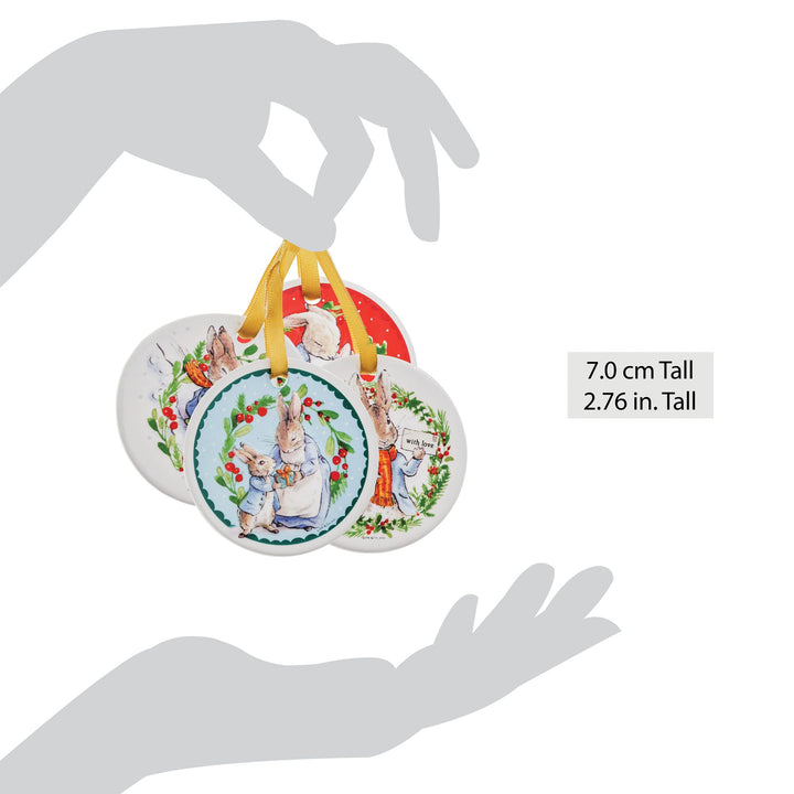 Peter Rabbit Ceramic Hanging Ornaments (Set of 4)