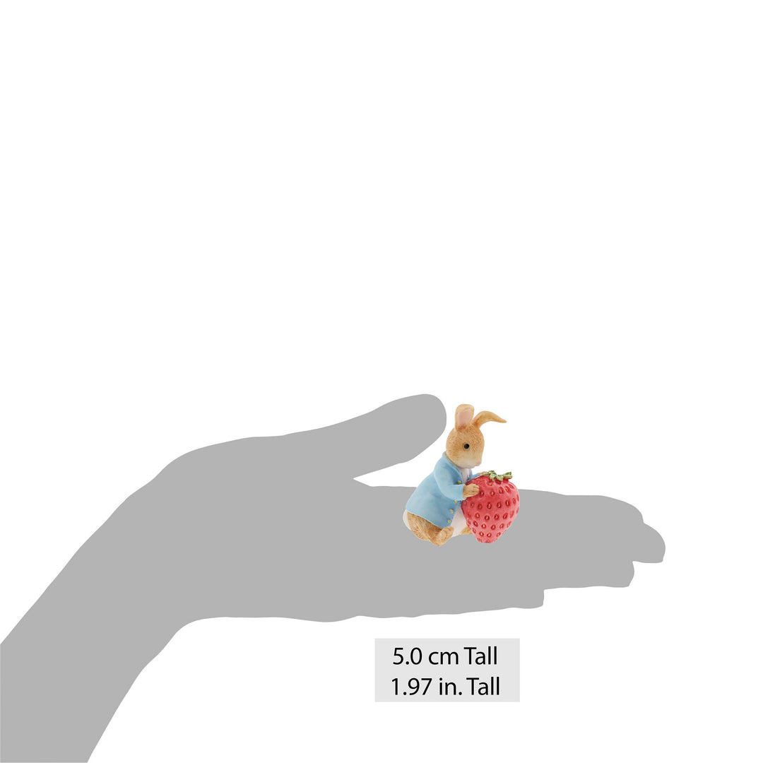 Peter Rabbit with Strawberry Figurine