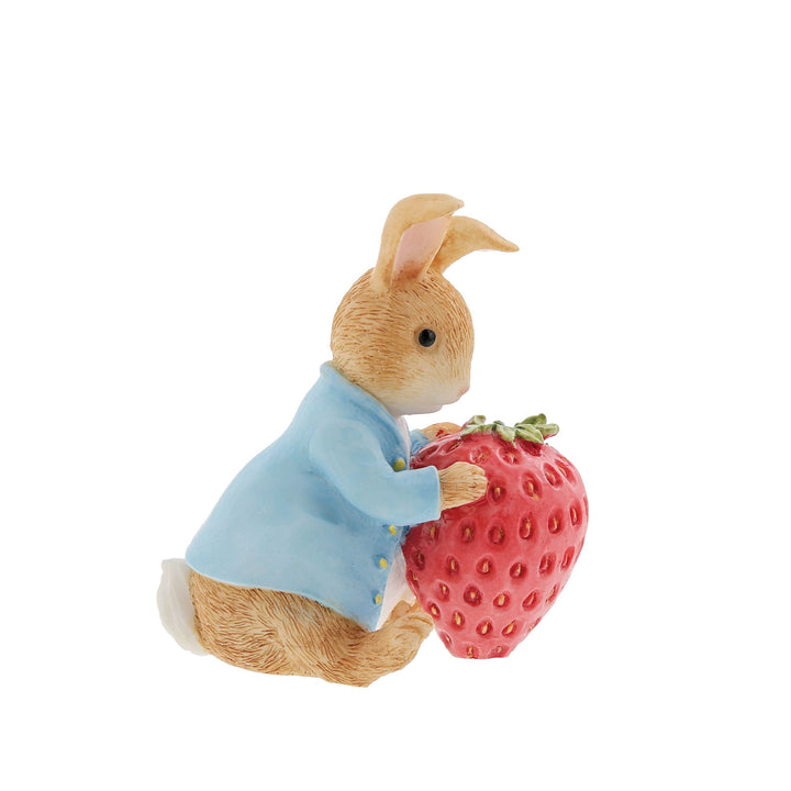 Peter Rabbit with Strawberry Figurine