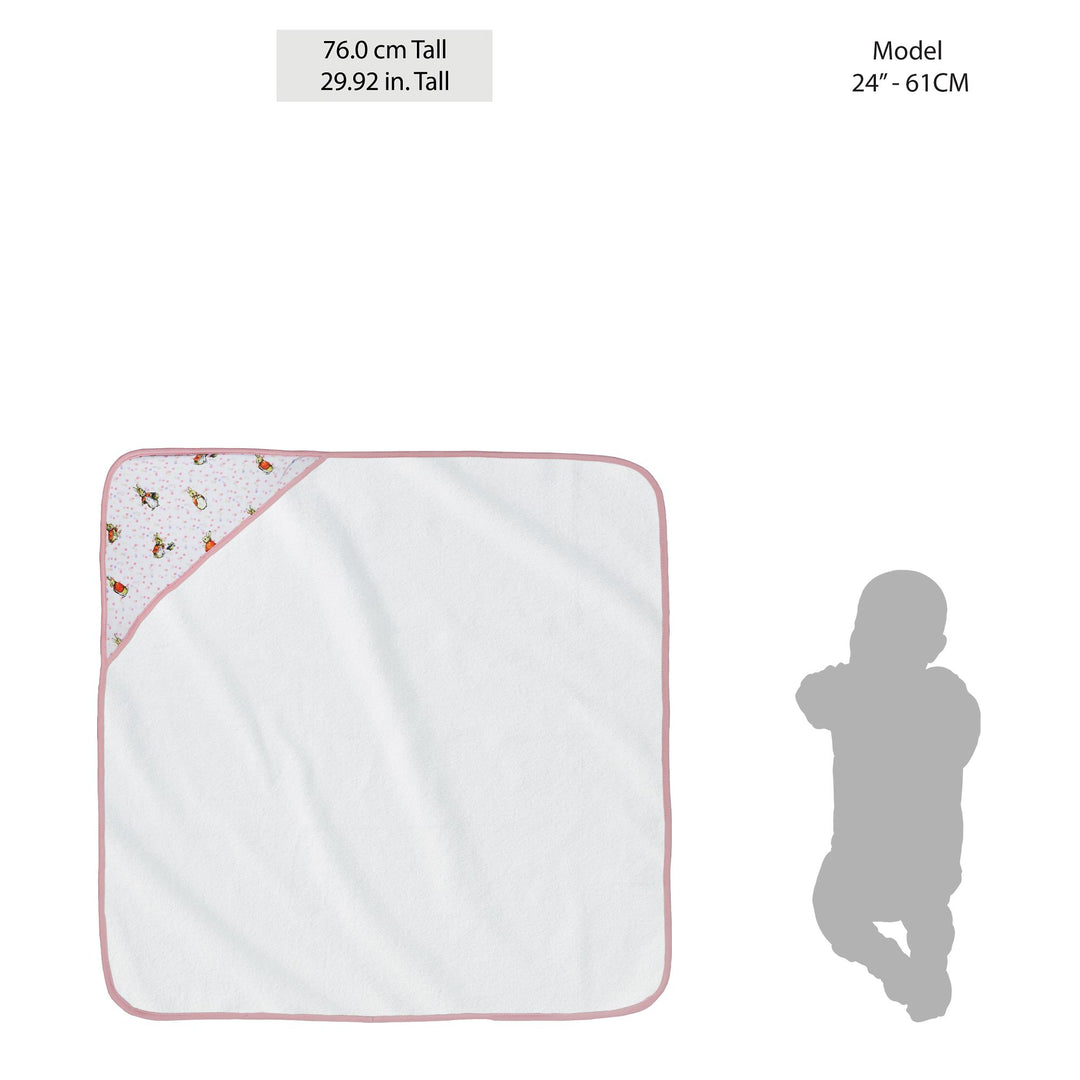 Flopsy Baby Collection Hooded Towel by Beatrix Potter