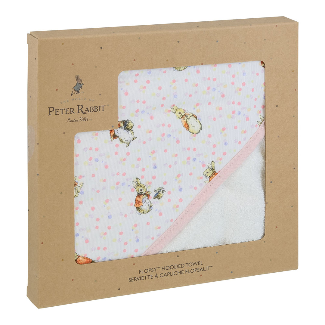 Flopsy Baby Collection Hooded Towel by Beatrix Potter