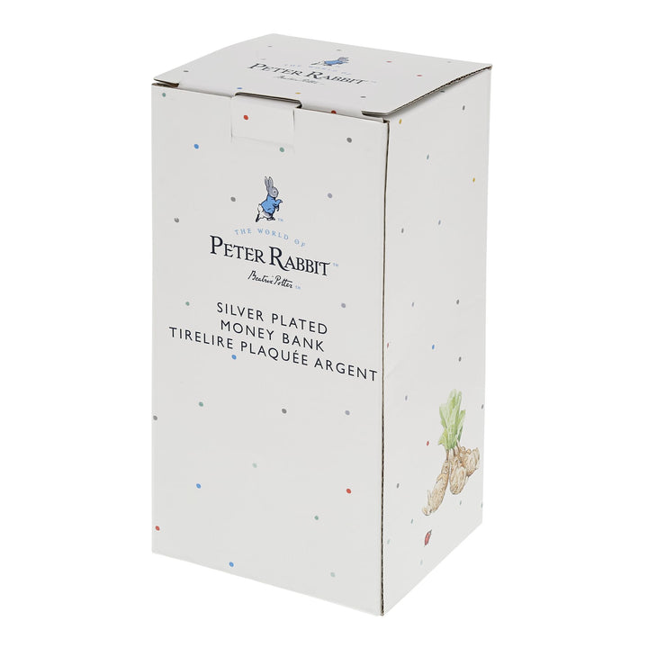 Peter Rabbit Silver Plated Sculpted Money Bank