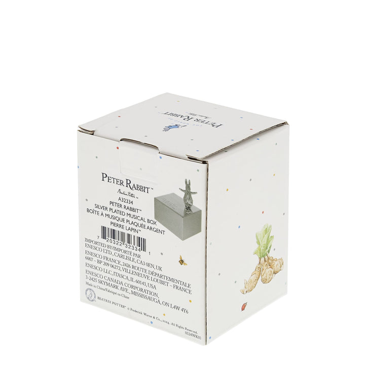 Peter Rabbit Silver Plated Musical Box