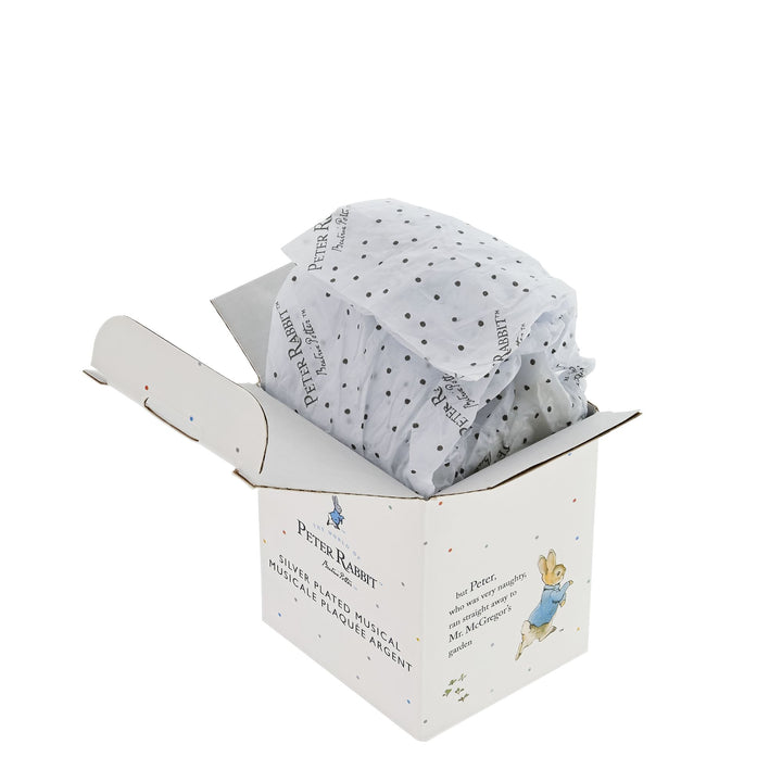 Peter Rabbit Silver Plated Musical Box
