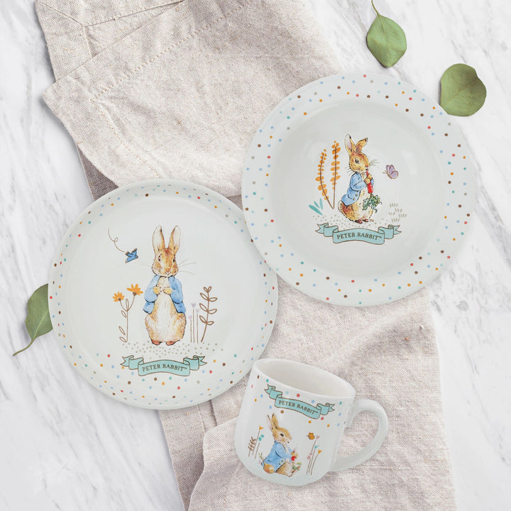 Peter Rabbit 3 Piece Ceramic Dinner Set