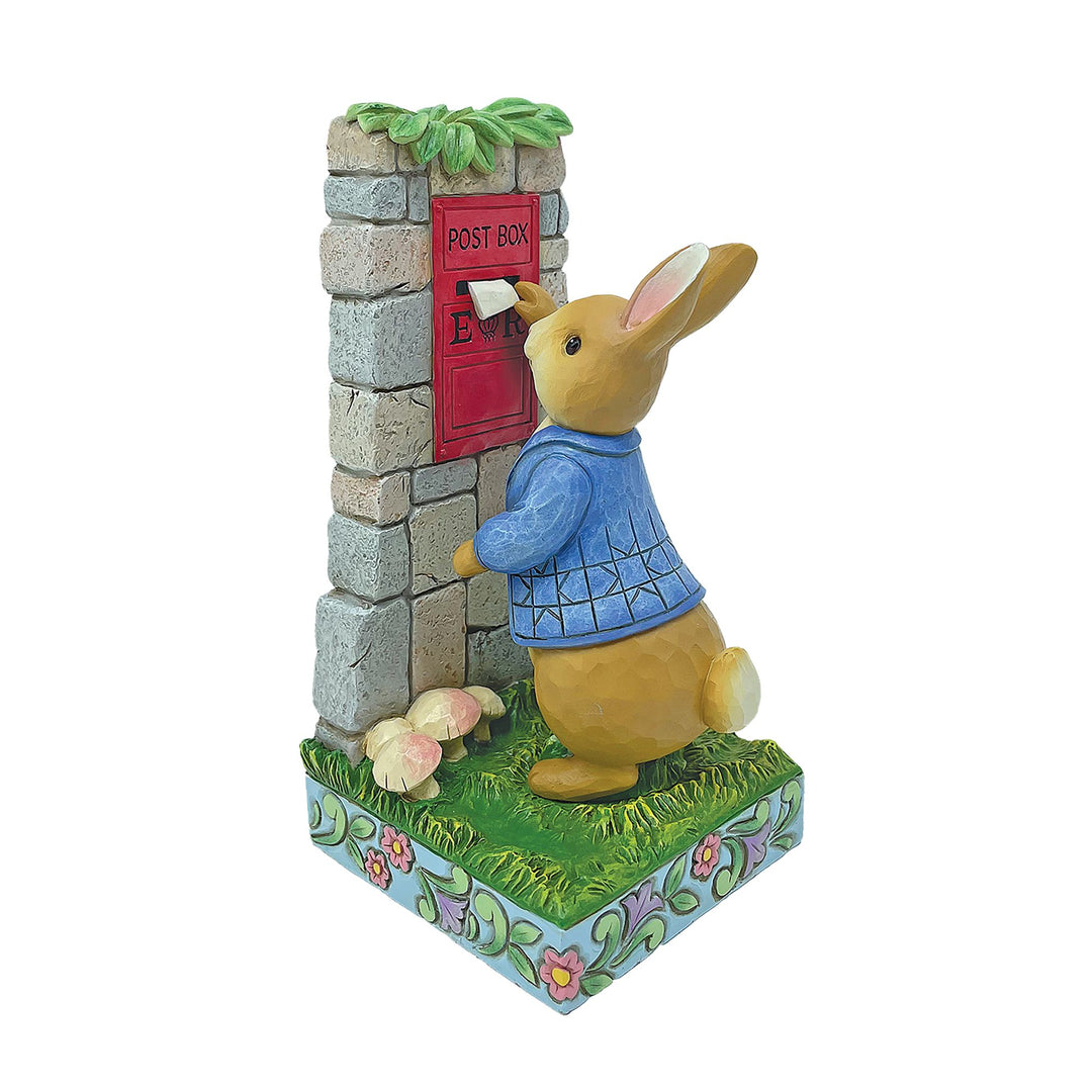 Peter Rabbit Posting Letters Figurine - Beatrix Potter by Jim Shore