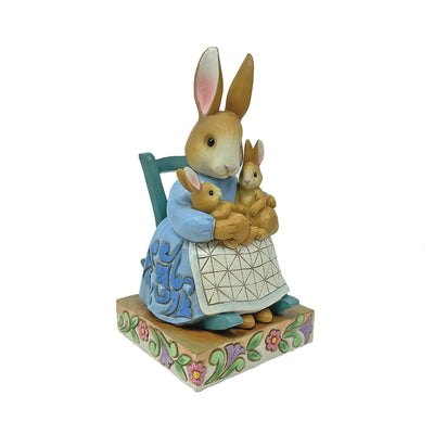 Mrs Rabbit in Rocking Chair Figurine - Beatrix Potter by Jim Shore