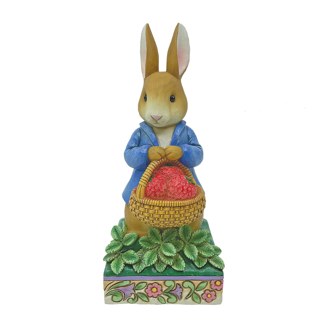 Peter Rabbit with Basket of Strawberries Figurine