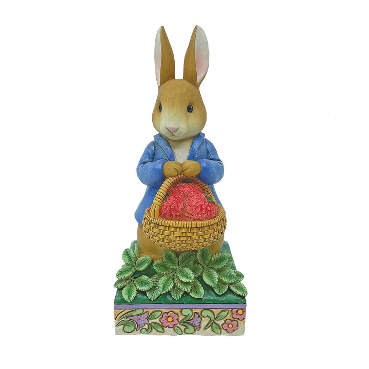 Peter Rabbit with Basket of Strawberries Figurine