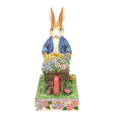 Peter Rabbit with Wheelbarrow Figurine Beatrix Potter by Jim Shore