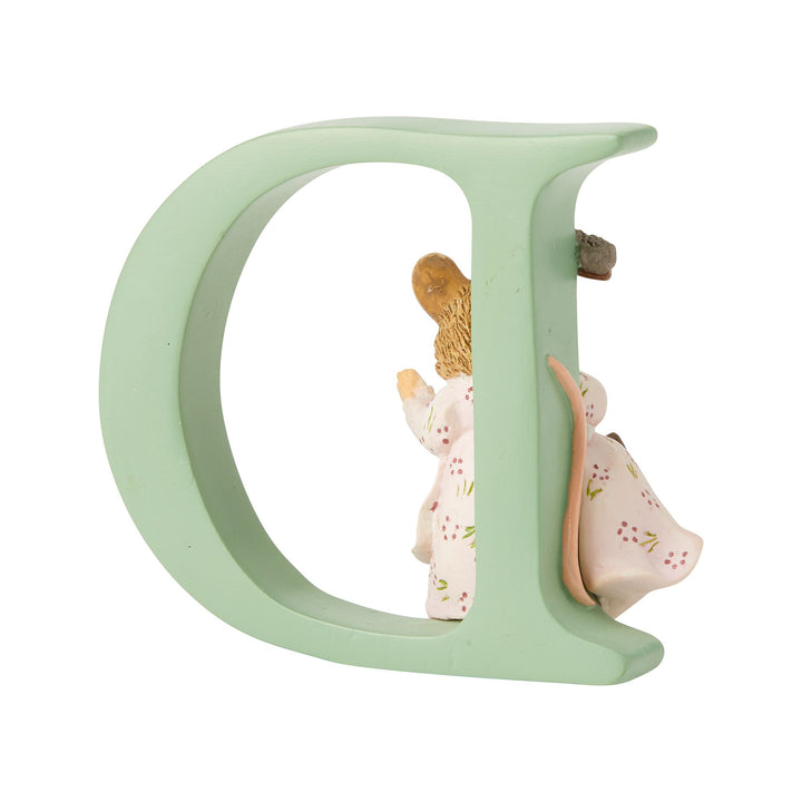 "D" - Peter Rabbit Decorative Alphabet Letter by Beatrix Potter