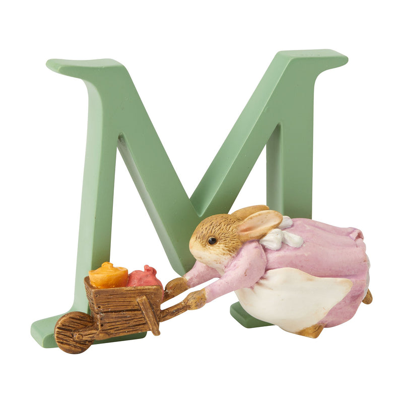 "M" - Peter Rabbit Decorative Alphabet Letter by Beatrix Potter