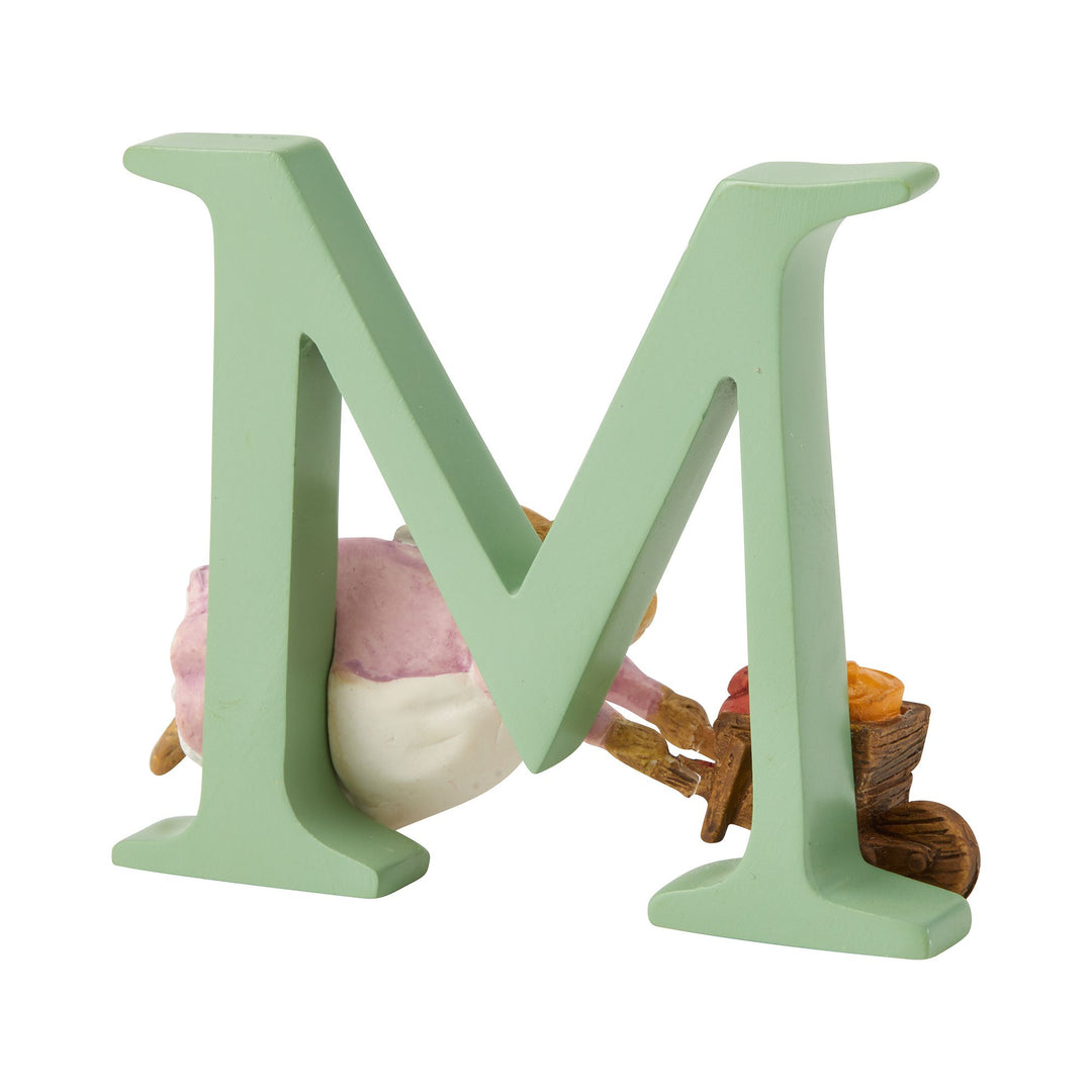 "M" - Peter Rabbit Decorative Alphabet Letter by Beatrix Potter