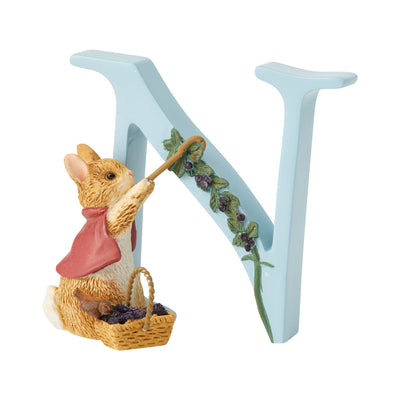 "N" - Peter Rabbit Decorative Alphabet Letter by Beatrix Potter