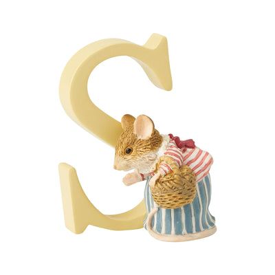"S" - Peter Rabbit Decorative Alphabet Letter by Beatrix Potter