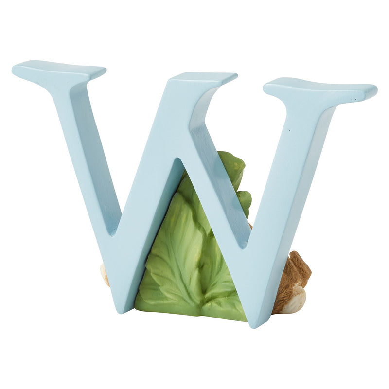 "W" - Peter Rabbit Decorative Alphabet Letter by Beatrix Potter