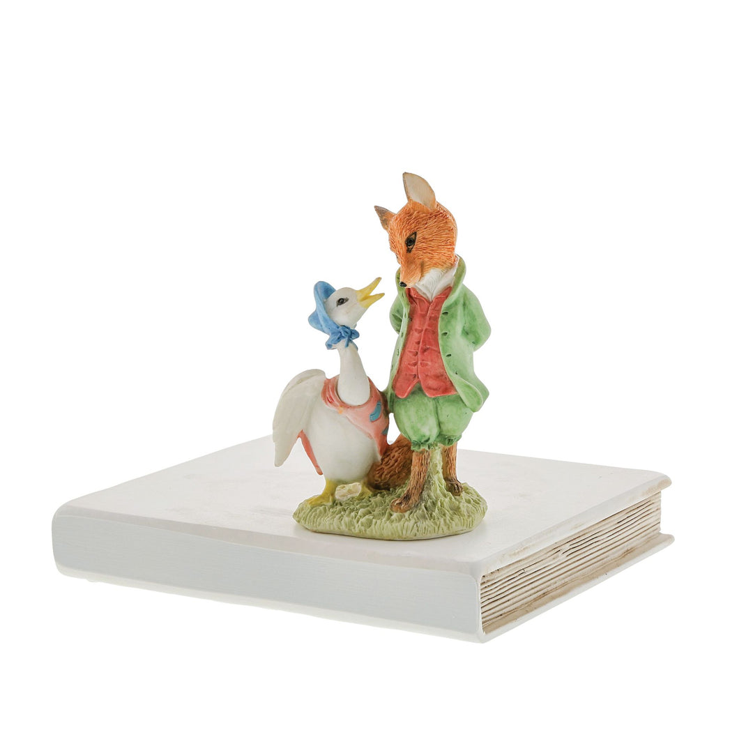 Jemima & The Foxy Whiskered Gentleman Figurine by Beatrix Potter