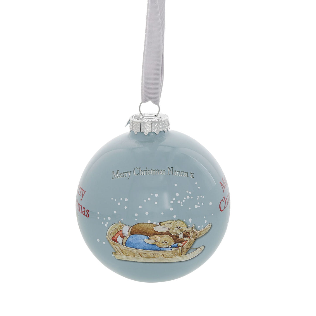 Peter & Benjamin's Fun in the Snow Bauble by Beatirix Potter