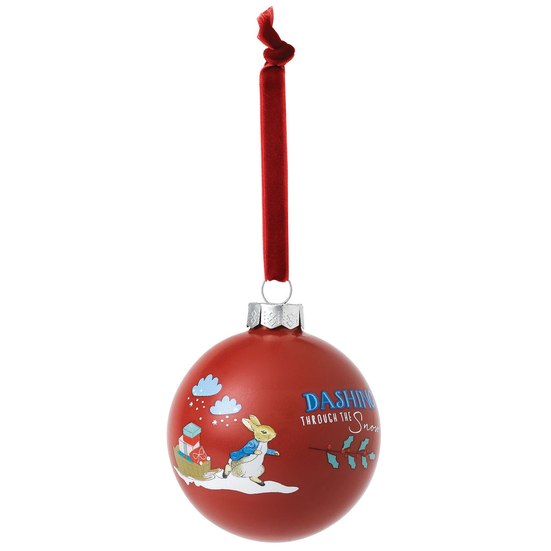 Peter Rabbit Merry Christmas Bauble by Beatirix Potter