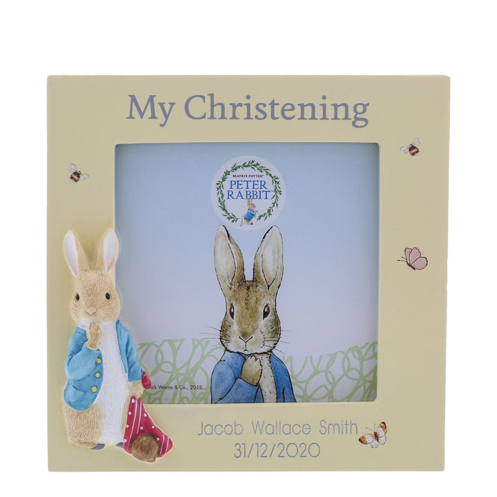 Peter Rabbit Christening Photo Frame by Beatirix Potter