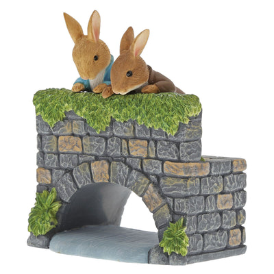 Peter & Benjamin Bunny on the Bridge Figurine by Beatrix Potter