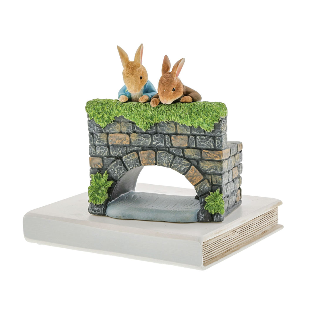 Peter & Benjamin Bunny on the Bridge Figurine by Beatrix Potter