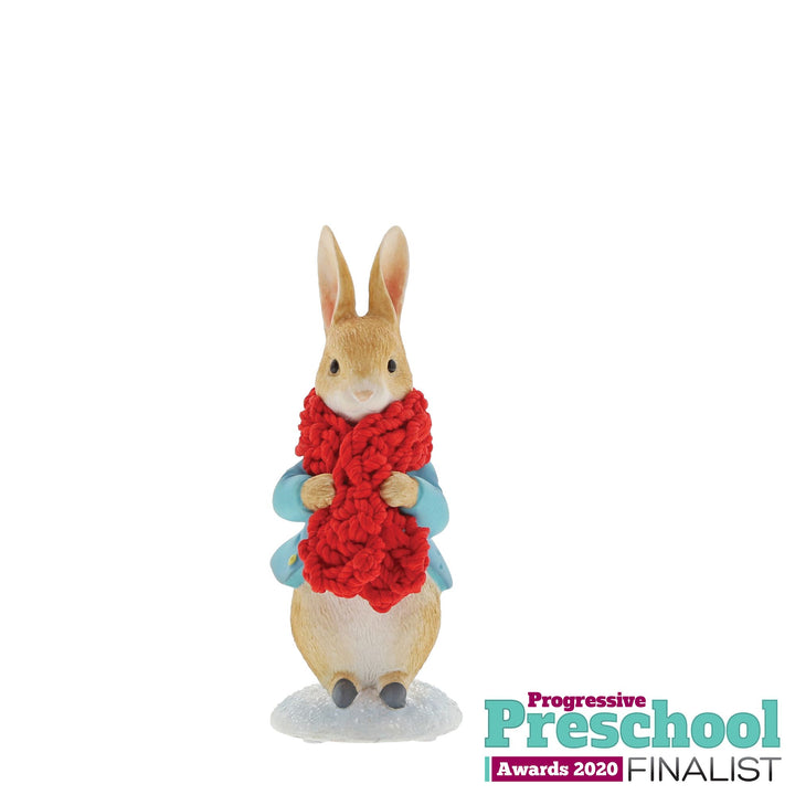 Peter Rabbit in a Festive Scarf Figurine by Beatrix Potter