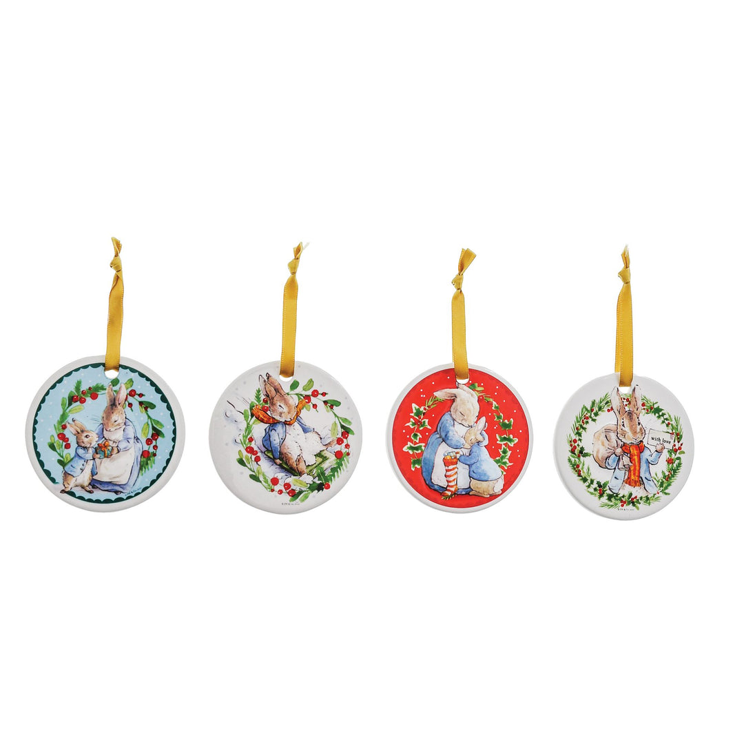 Peter Rabbit Ceramic Hanging Ornaments (Set of 4)