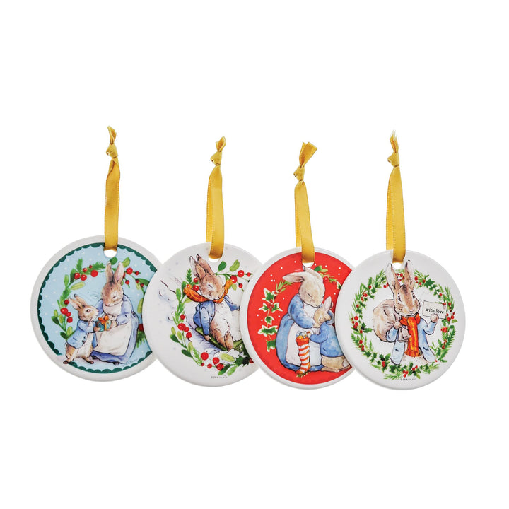 Peter Rabbit Ceramic Hanging Ornaments (Set of 4)