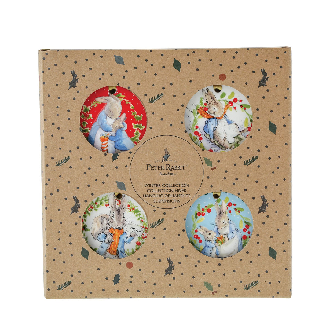 Peter Rabbit Ceramic Hanging Ornaments (Set of 4)