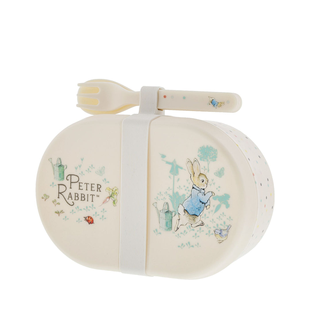 Peter Rabbit Snack Box with Cutlery Set by Beatrix Potter