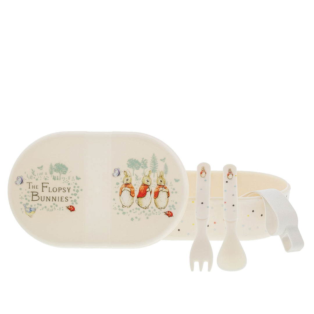 Flopsy Snack Box and Cutlery Set by Beatrix Potter