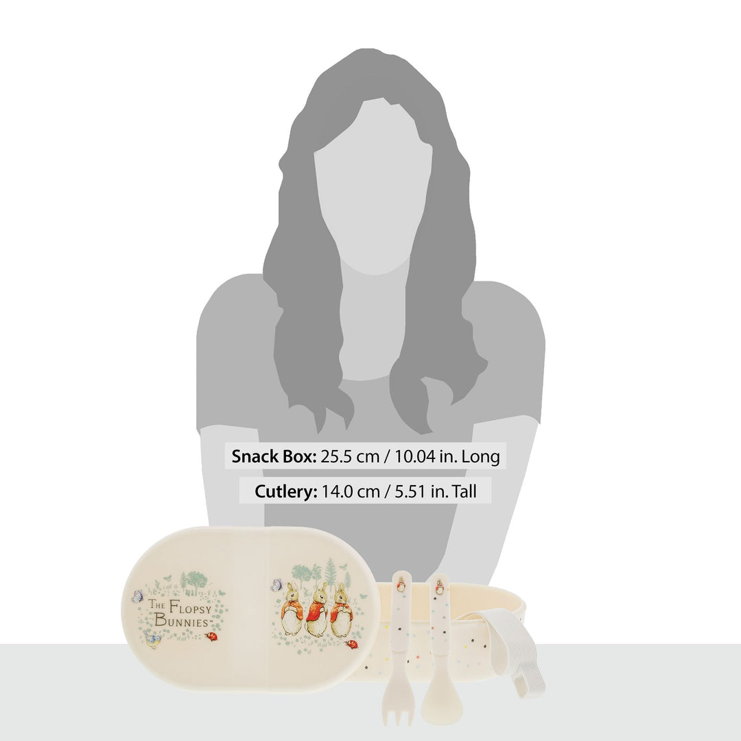Flopsy Snack Box and Cutlery Set by Beatrix Potter