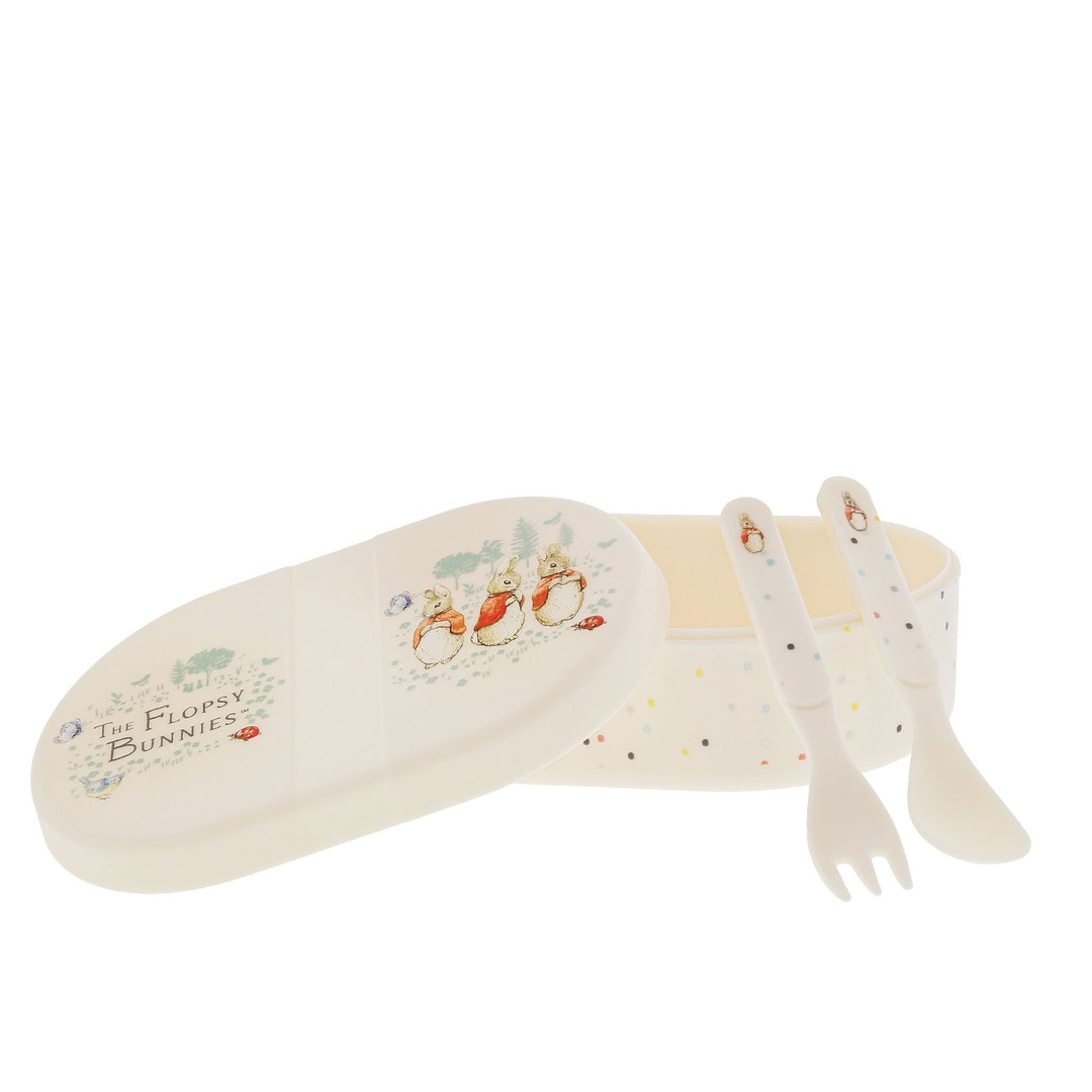 Flopsy Snack Box and Cutlery Set by Beatrix Potter