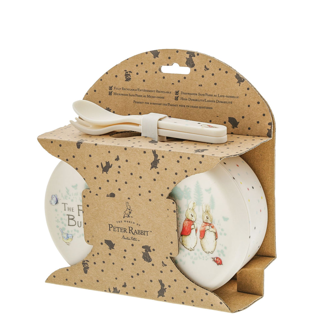 Flopsy Snack Box and Cutlery Set by Beatrix Potter