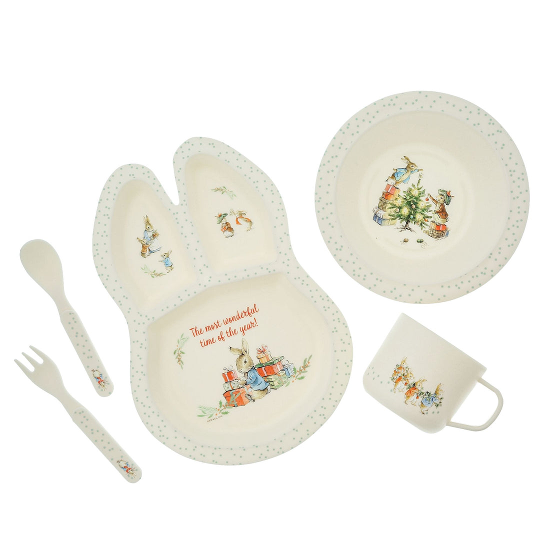 Peter Rabbit Christmas Dinner Set by Beatrix Potter