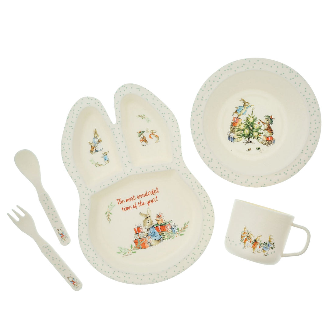 Peter Rabbit Christmas Dinner Set by Beatrix Potter