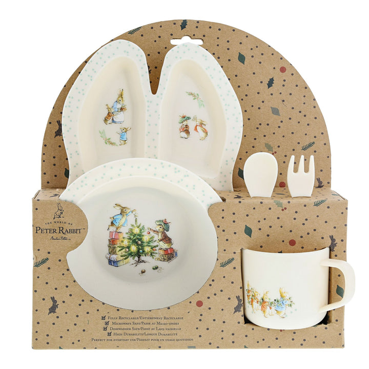 Peter Rabbit Christmas Dinner Set by Beatrix Potter