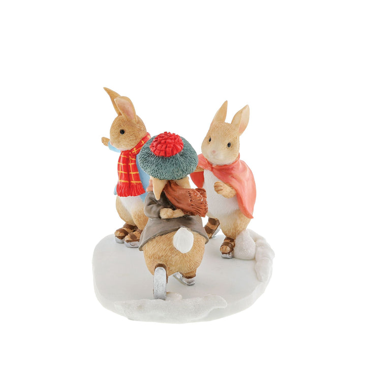 Peter, Benjamin and Flopsy Skating Figurine