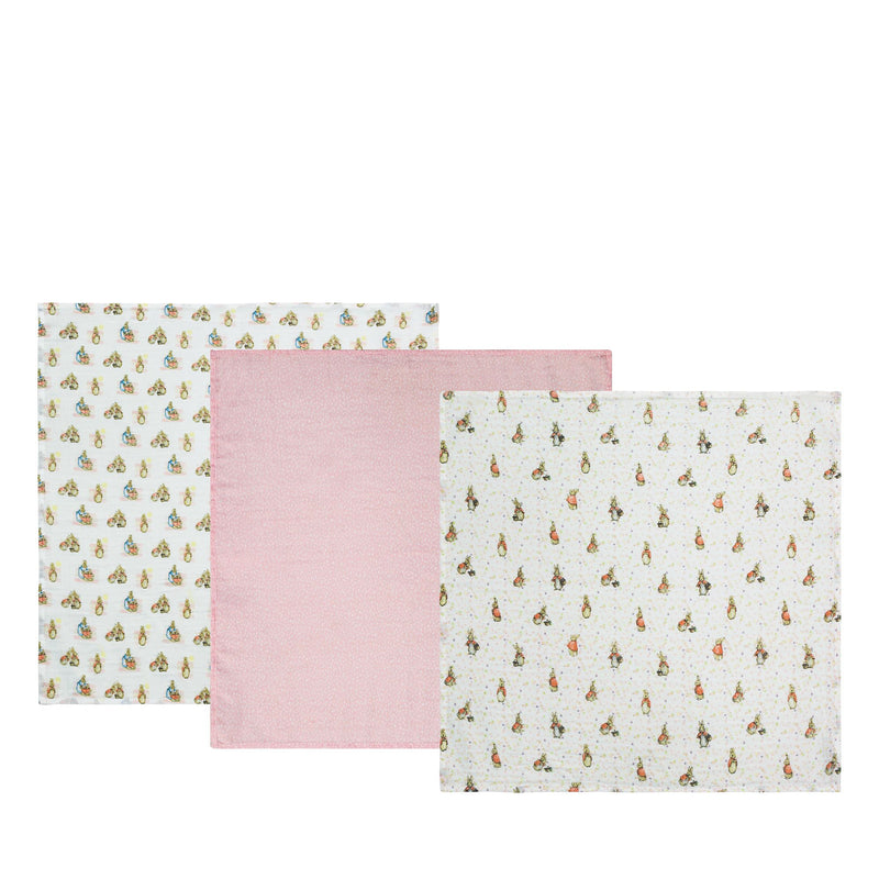 Flopsy Baby Collection Muslin Squares (set of 3) by Beatrix Potter