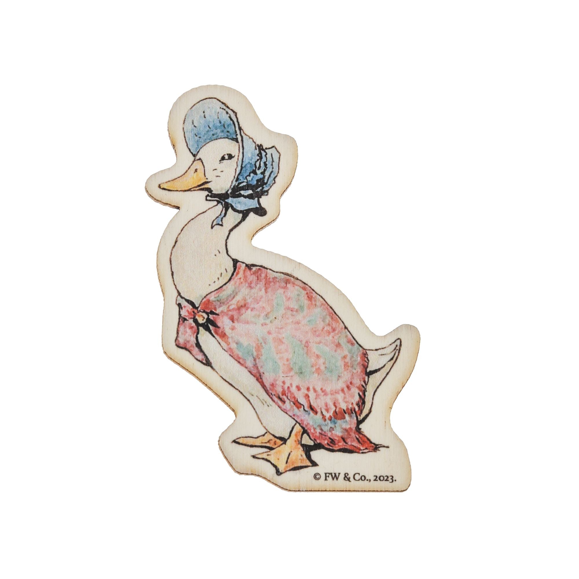 Jemima Puddle-duck Wooden Magnet – Beatrix Potter Gifts by Enesco