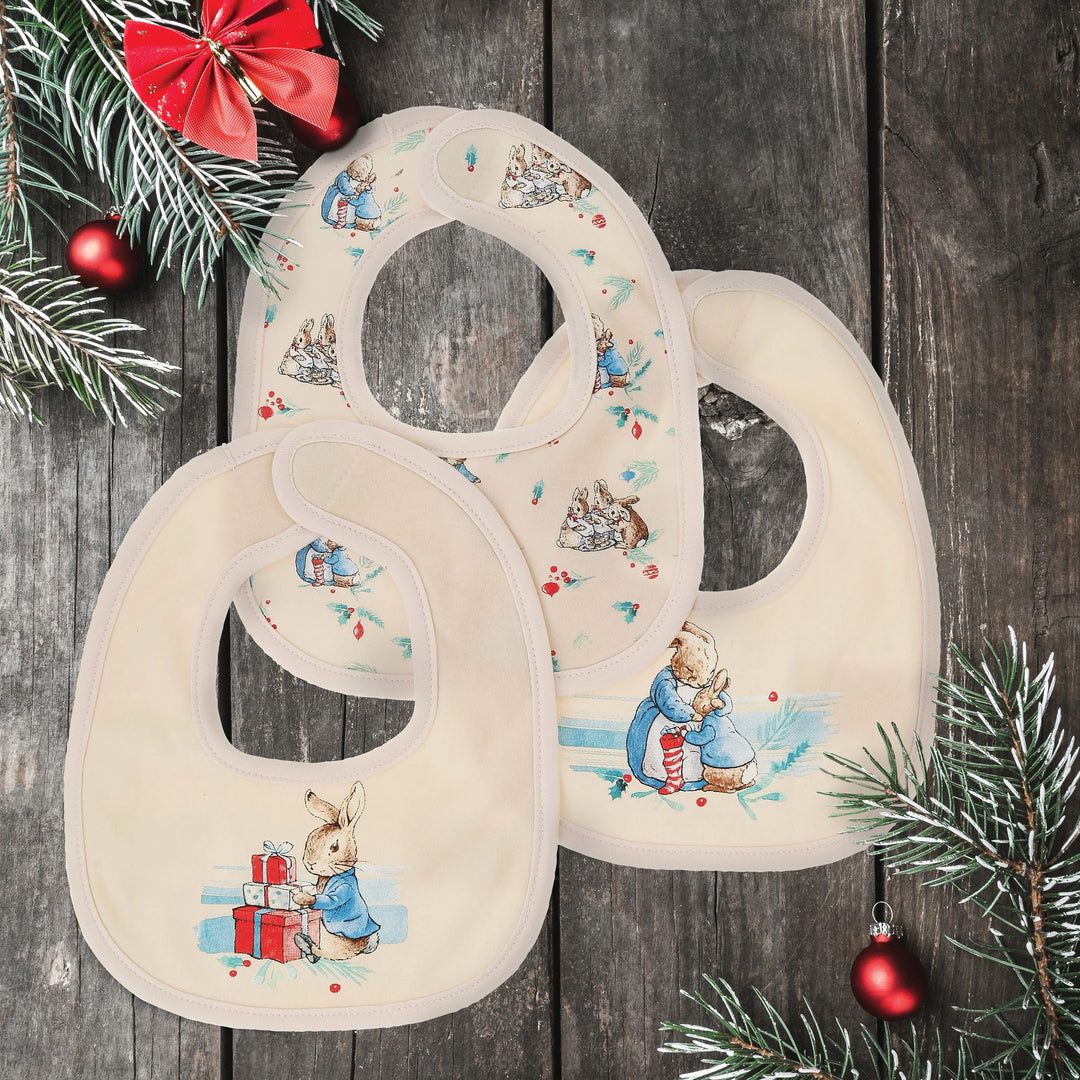 Peter Rabbit Christmas Bibs (Set of 3)