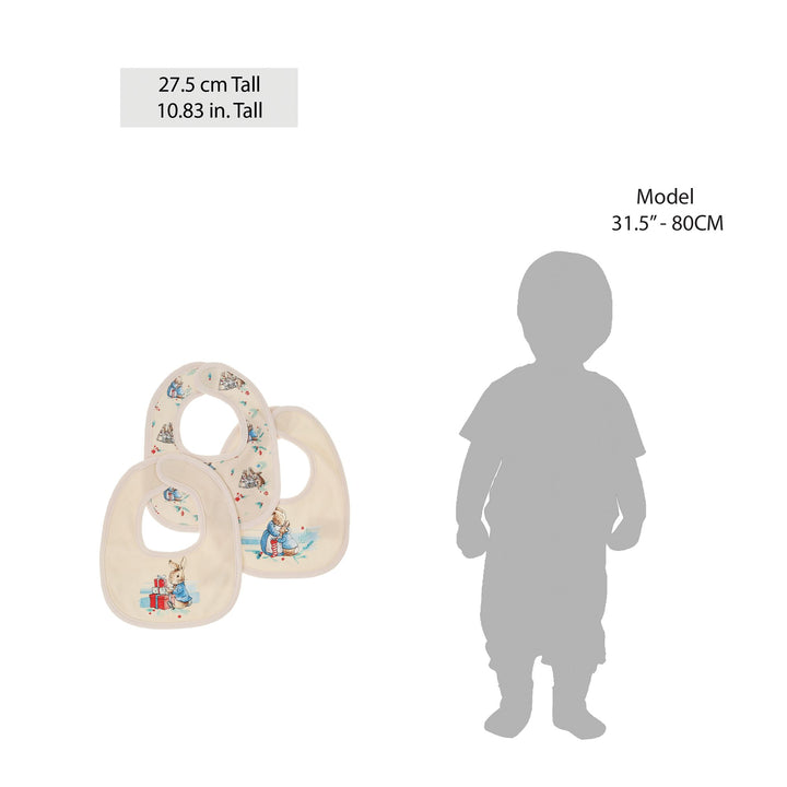 Peter Rabbit Christmas Bibs (Set of 3)