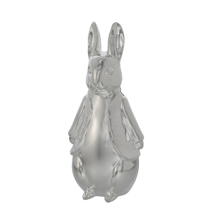 Peter Rabbit Silver Plated Sculpted Money Bank