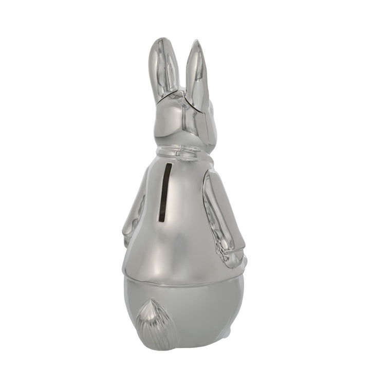 Peter Rabbit Silver Plated Sculpted Money Bank