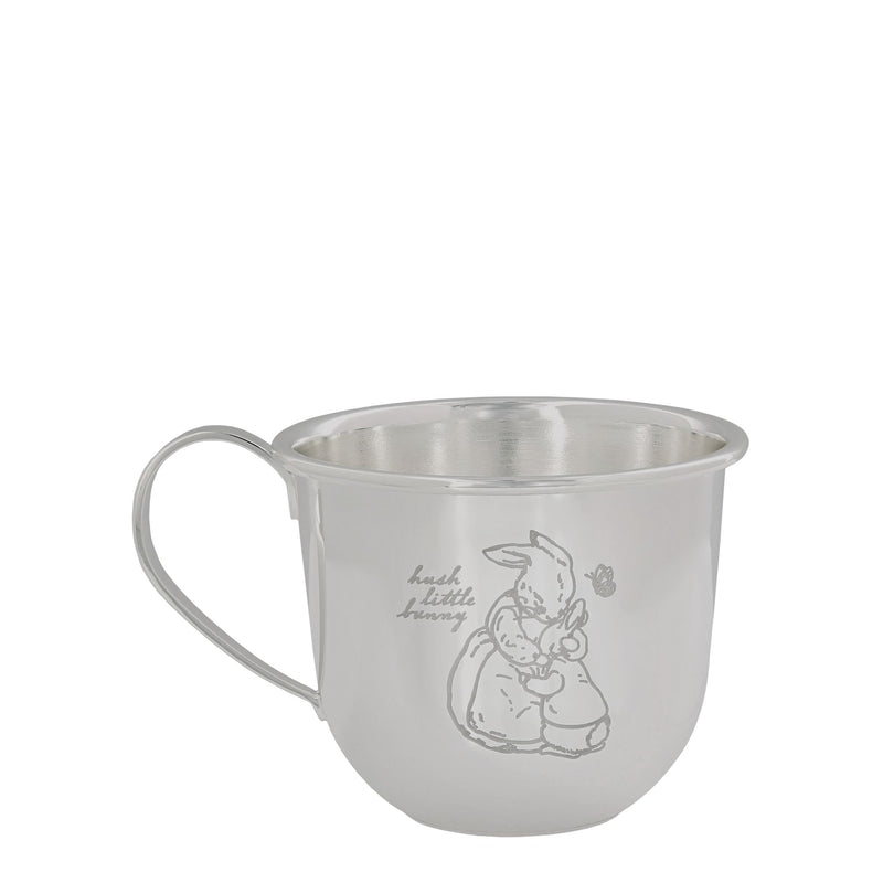 Silver Plated Baby Mug with Laser Peter Rabbit