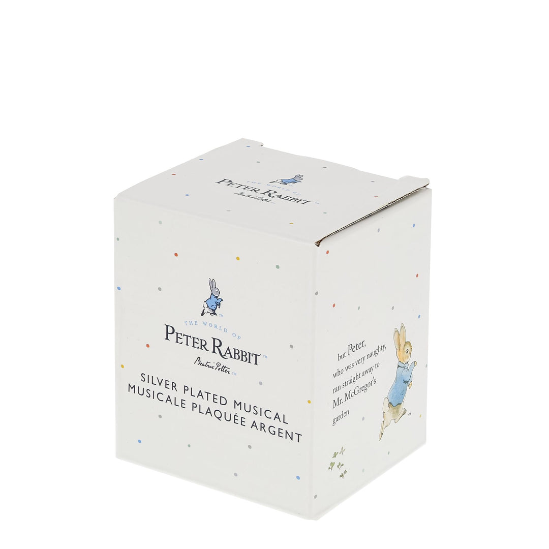 Peter Rabbit Silver Plated Musical Box