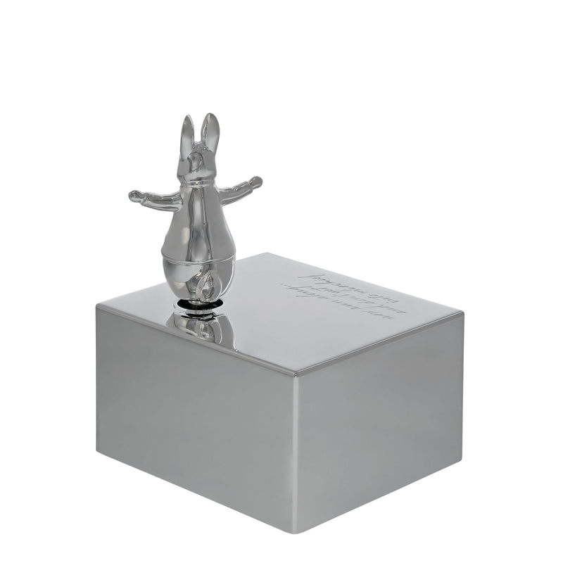 Silver Plated Peter Rabbit Musical Box