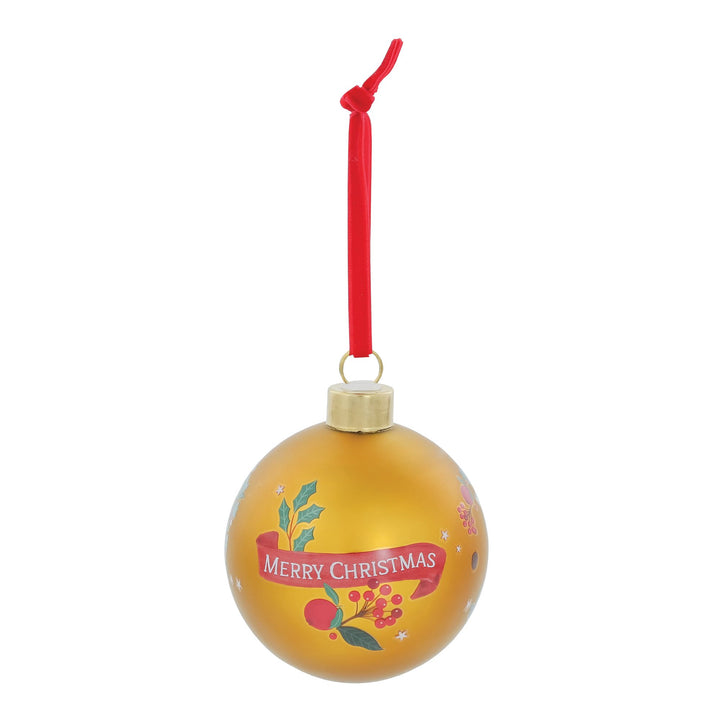 Peter Rabbit Gold Festive Bauble